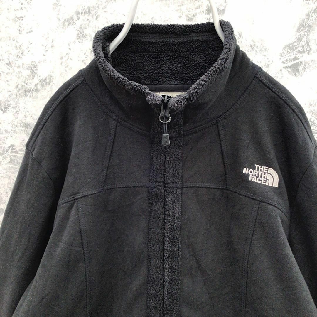 THE NORTH FACE(ザノースフェイス)のN56 USA規格ノースフェイスフルジップ裏ボアワンポイント刺繍ロゴフリース レディースのトップス(トレーナー/スウェット)の商品写真