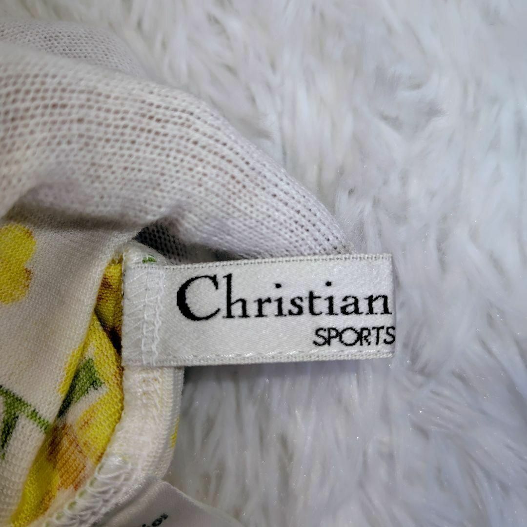 Christian Dior(クリスチャンディオール)のDior ディオール ポロシャツ スポーツウェア テニス ゴルフ 半袖 花柄 Ｍ レディースのトップス(ポロシャツ)の商品写真