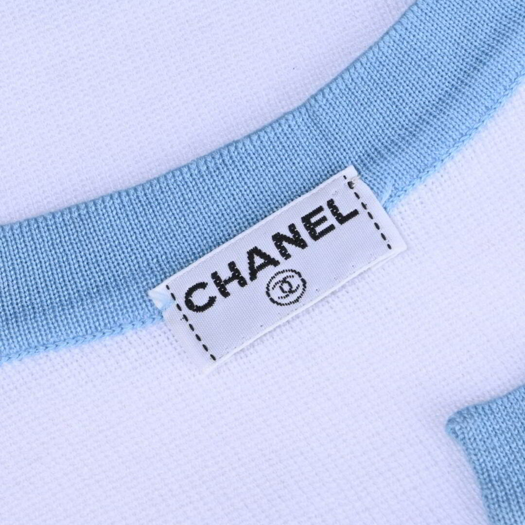 CHANEL(シャネル)のCHANEL 02S ココマークワッペン付き  ニット レディースのトップス(ニット/セーター)の商品写真