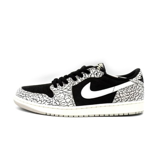 ナイキ(NIKE)のナイキ NIKE ■ 【 AIR JORDAN 1 LOW OG BLACK CEMENT ELPHANT CZ0790 001 】 エア ジョーダン 1 ブラック セメント エレファント スニーカー　f22066(スニーカー)