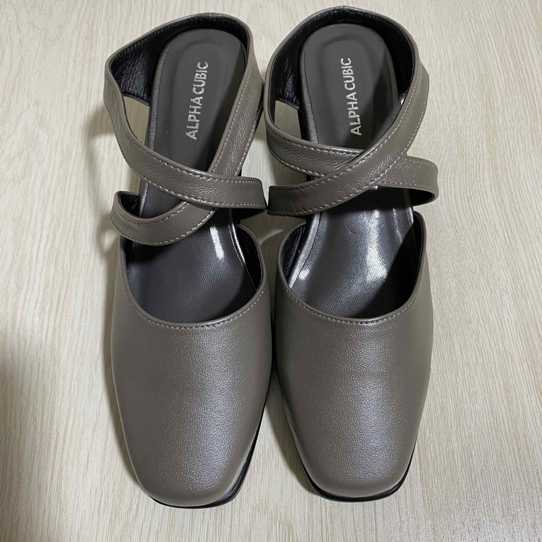 ALPHA CUBIC(アルファキュービック)の未使用品❣️ALPHACUBIC  パンプス ミュール LLサイズ レディースの靴/シューズ(ハイヒール/パンプス)の商品写真