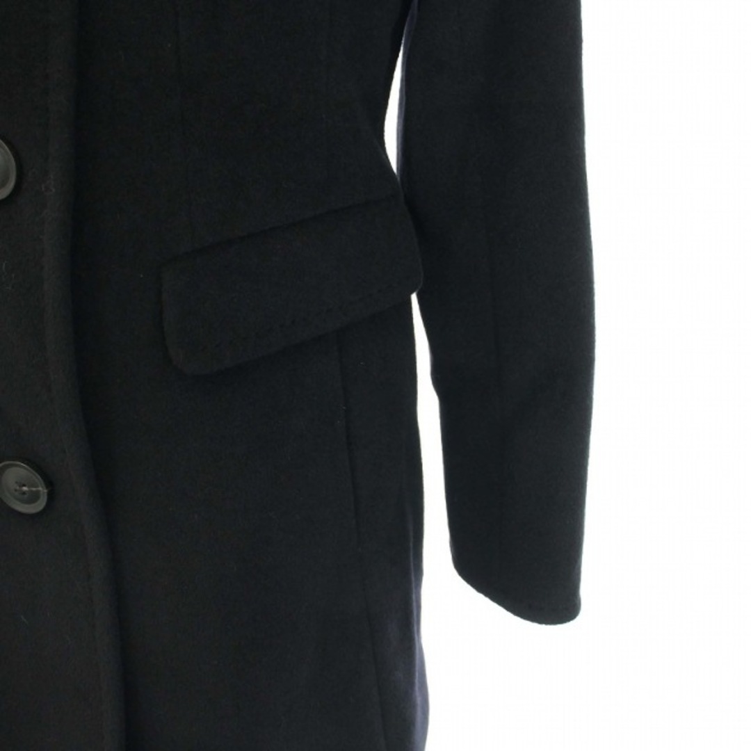 ビルダジュール ステンカラーコート ウール ミドル丈 アウター 40 L 黒 レディースのジャケット/アウター(その他)の商品写真