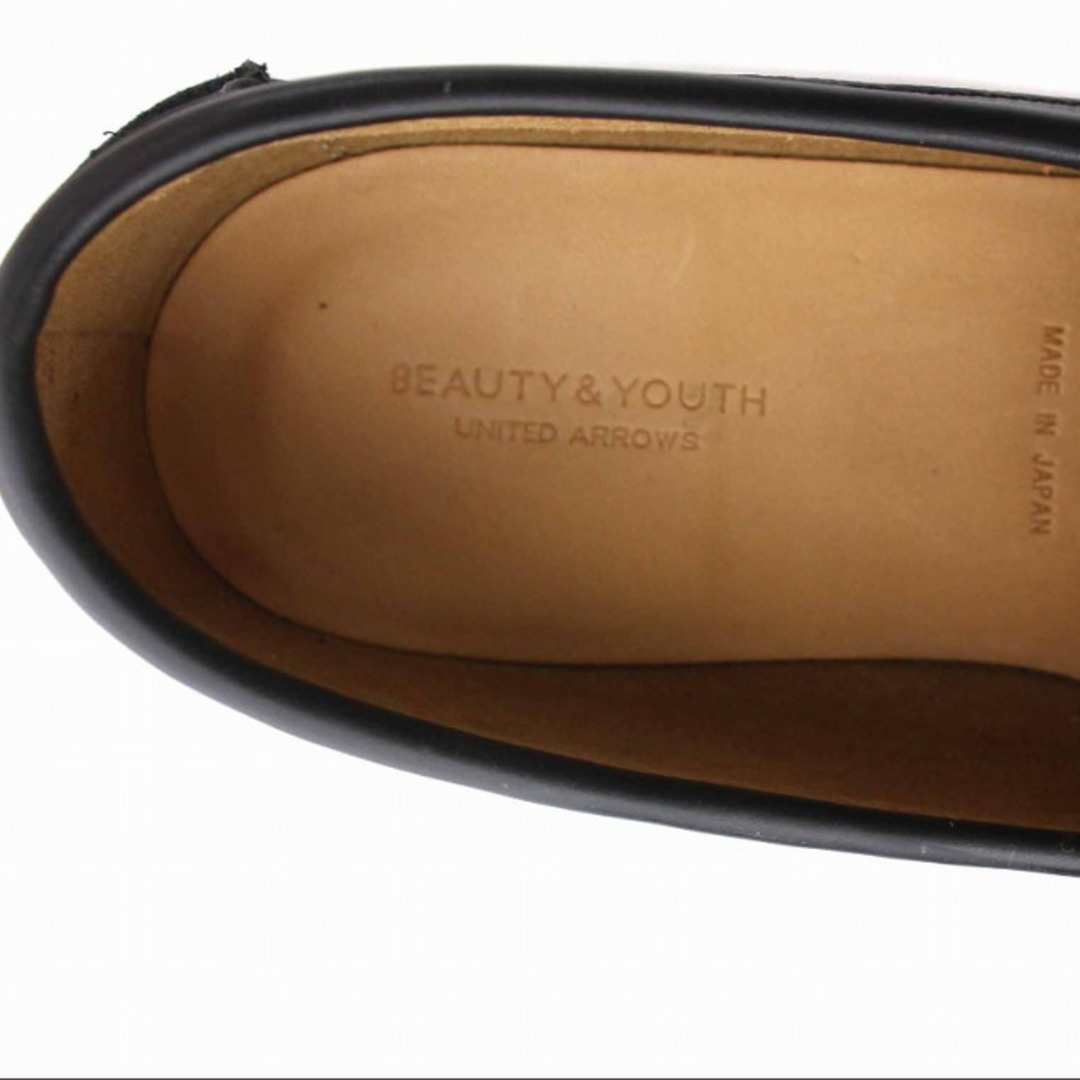 BEAUTY&YOUTH UNITED ARROWS(ビューティアンドユースユナイテッドアローズ)のユナイテッドアローズ BEAUTY&YOUTH コインローファー 25cm 黒 メンズの靴/シューズ(スリッポン/モカシン)の商品写真