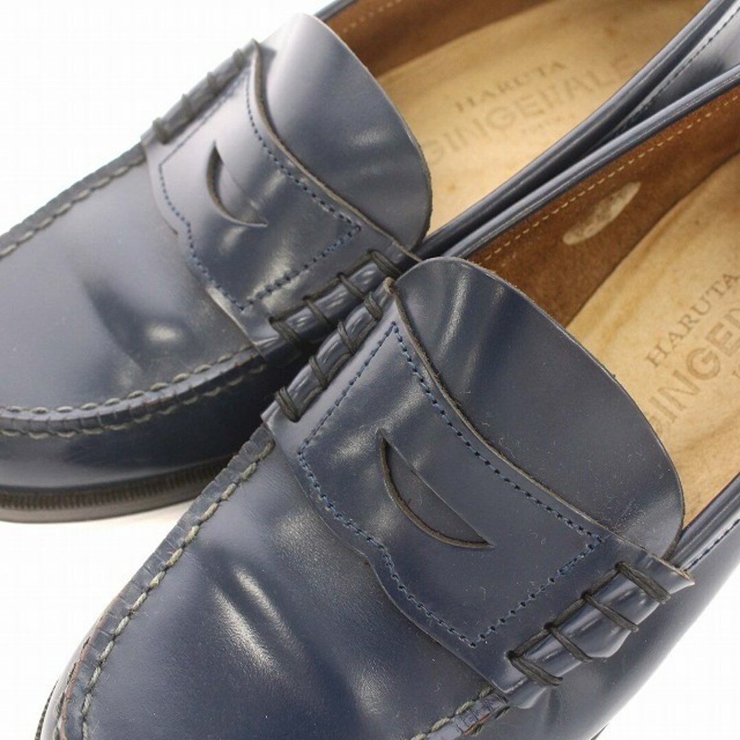 HARUTA(ハルタ)のハルタ HARUTA ローファー レザー コインローファー 25cm ネイビー レディースの靴/シューズ(ローファー/革靴)の商品写真