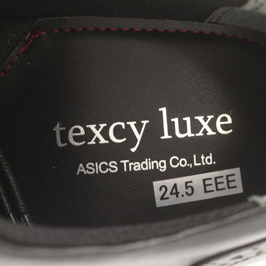 asics(アシックス)のアシックス texcy luxe ビジネスシューズ レザー 24.5cm 黒 メンズの靴/シューズ(ドレス/ビジネス)の商品写真