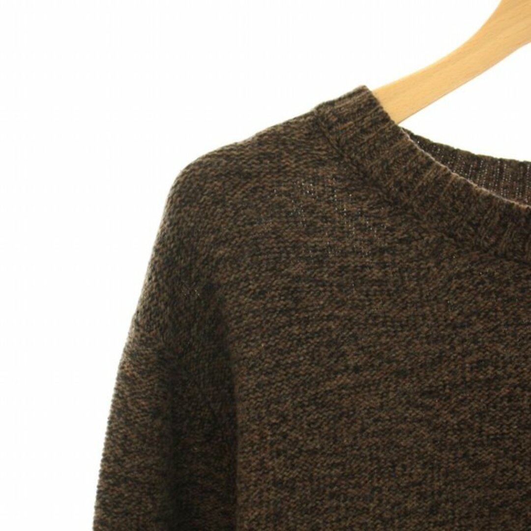 A.P.C(アーペーセー)のアーペーセー ニット セーター 長袖 クルーネック ウール混 XS 茶 メンズのトップス(ニット/セーター)の商品写真