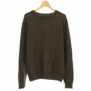 アーペーセー(A.P.C)のアーペーセー ニット セーター 長袖 クルーネック ウール混 XS 茶(ニット/セーター)