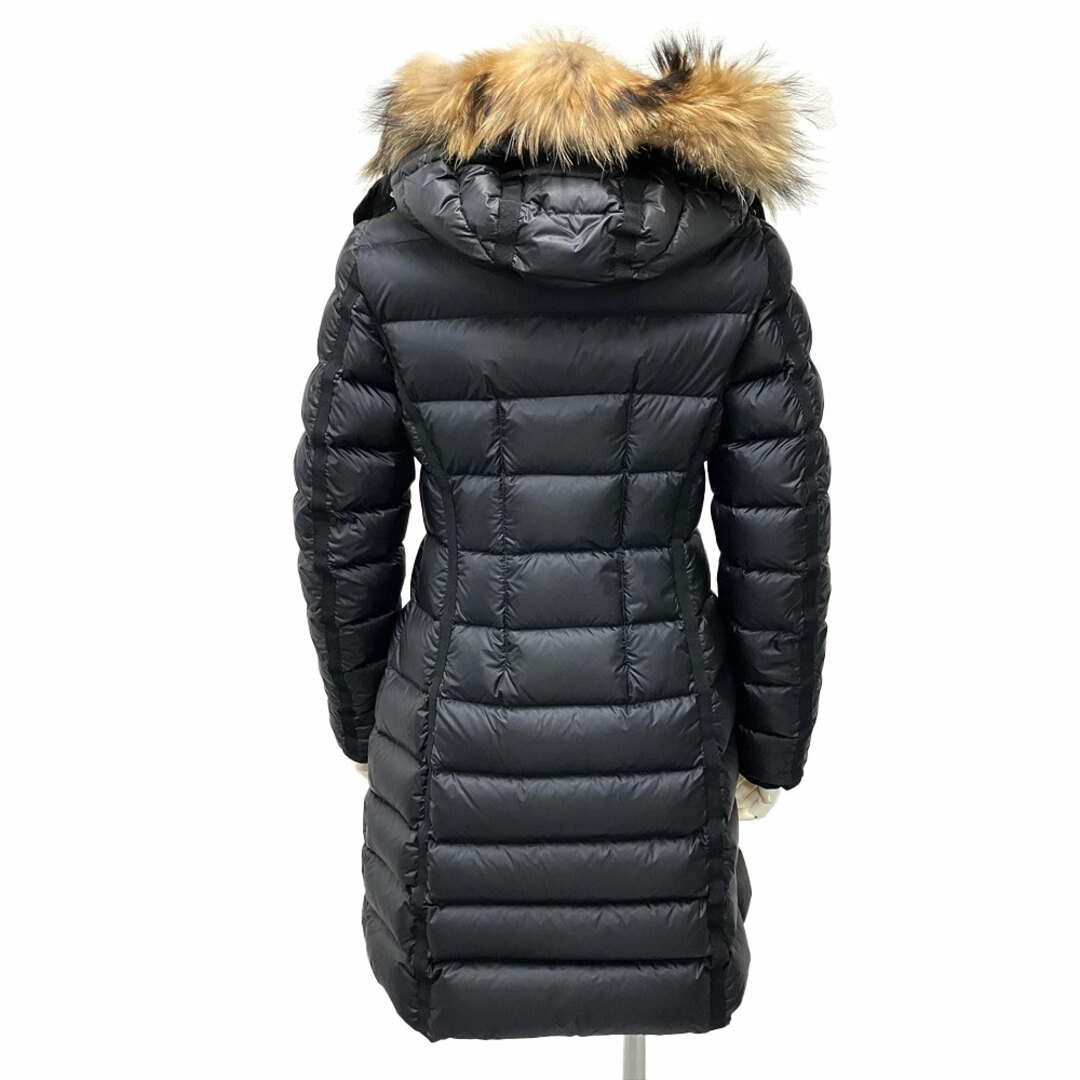 MONCLER(モンクレール)のモンクレール MONCLER HERMINE FUR エルミンヌ ファー ダウンジャケット ナイロン ブラック SS（XS） レディース【中古】 レディースのジャケット/アウター(ダウンジャケット)の商品写真