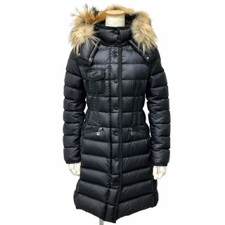 モンクレール(MONCLER)のモンクレール MONCLER HERMINE FUR エルミンヌ ファー ダウンジャケット ナイロン ブラック SS（XS） レディース【中古】(ダウンジャケット)