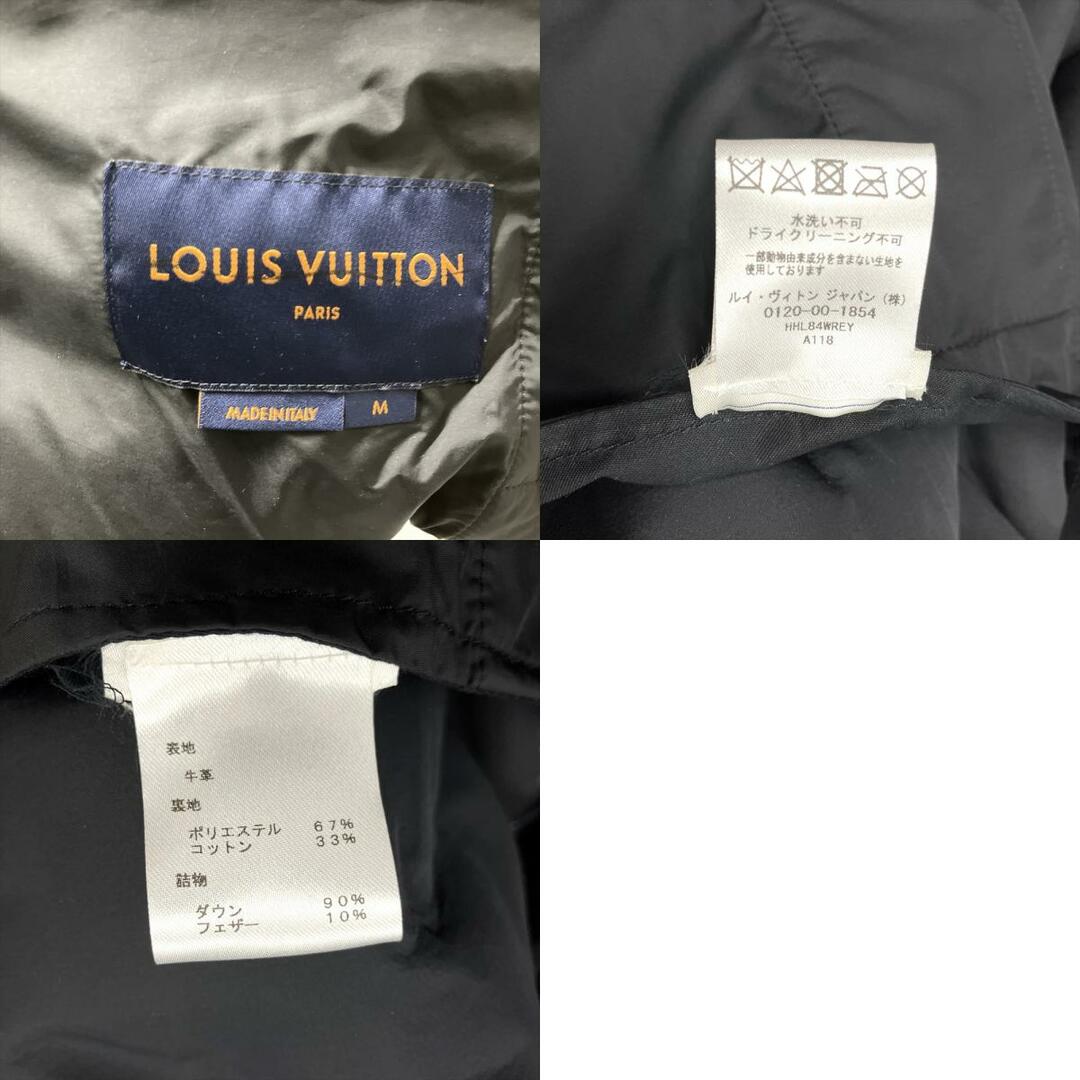 LOUIS VUITTON(ルイヴィトン)のルイヴィトン LOUIS VUITTON ボーイフッド パファー ダウンベスト レザー HHL84WREY ブラック【中古】 レディースのジャケット/アウター(ダウンベスト)の商品写真