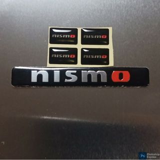 【大特価】NISMO　金属プレートステッカー&ミニステッカー(車内アクセサリ)