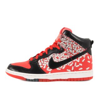 ナイキ(NIKE)の新品 NIKE ナイキ サイズ:25.0cm Paule Marrot WMNS DUNK HI SKINNY SPRM FEATHERS (354910-801) ポール マロット ウィメンズ ダンク ハイ スキニー サプリーム フェザーズ マックスオレンジ ブラック WMNS US8 ハイカット スニーカー シューズ 靴【メンズ】(スニーカー)