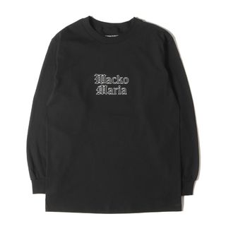 WACKO MARIA ワコマリア Tシャツ サイズ:S 24SS ブランドロゴ刺繍 クルーネック ロングスリーブTシャツ CREW NECK LONG SLEEVE T-SHIRT ブラック 黒 トップス カットソー 長袖【メンズ】【中古】