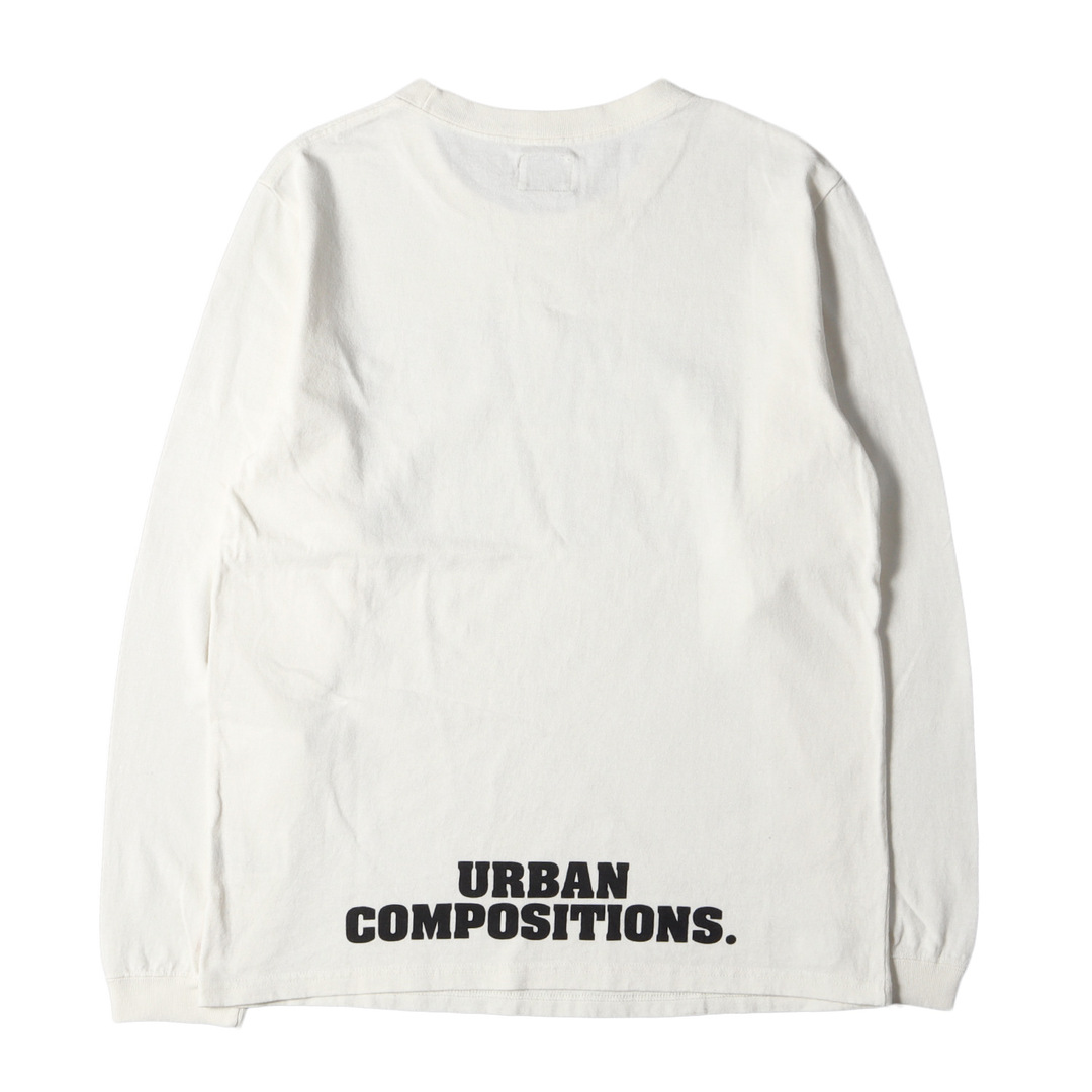 W)taps(ダブルタップス)の美品 WTAPS ダブルタップス Tシャツ サイズ:S HARD COREロゴ ヘビーウェイト ロングスリーブTシャツ DESIGN L/S オフホワイト 白 トップス カットソー 長袖【メンズ】【中古】 メンズのトップス(Tシャツ/カットソー(七分/長袖))の商品写真