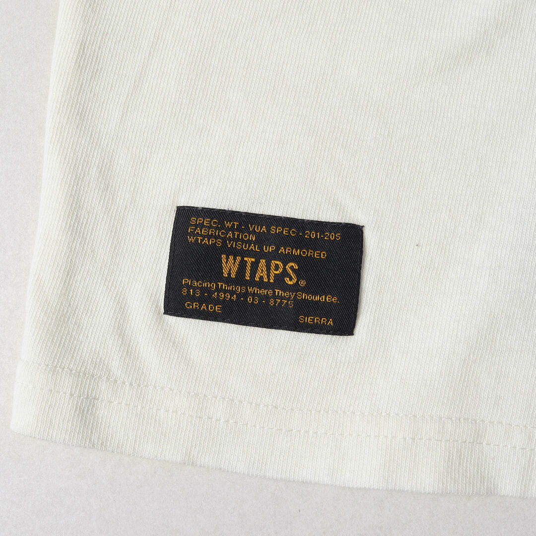 W)taps(ダブルタップス)の美品 WTAPS ダブルタップス Tシャツ サイズ:S HARD COREロゴ ヘビーウェイト ロングスリーブTシャツ DESIGN L/S オフホワイト 白 トップス カットソー 長袖【メンズ】【中古】 メンズのトップス(Tシャツ/カットソー(七分/長袖))の商品写真