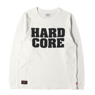 ダブルタップス(W)taps)の美品 WTAPS ダブルタップス Tシャツ サイズ:S HARD COREロゴ ヘビーウェイト ロングスリーブTシャツ DESIGN L/S オフホワイト 白 トップス カットソー 長袖【メンズ】【中古】(Tシャツ/カットソー(七分/長袖))