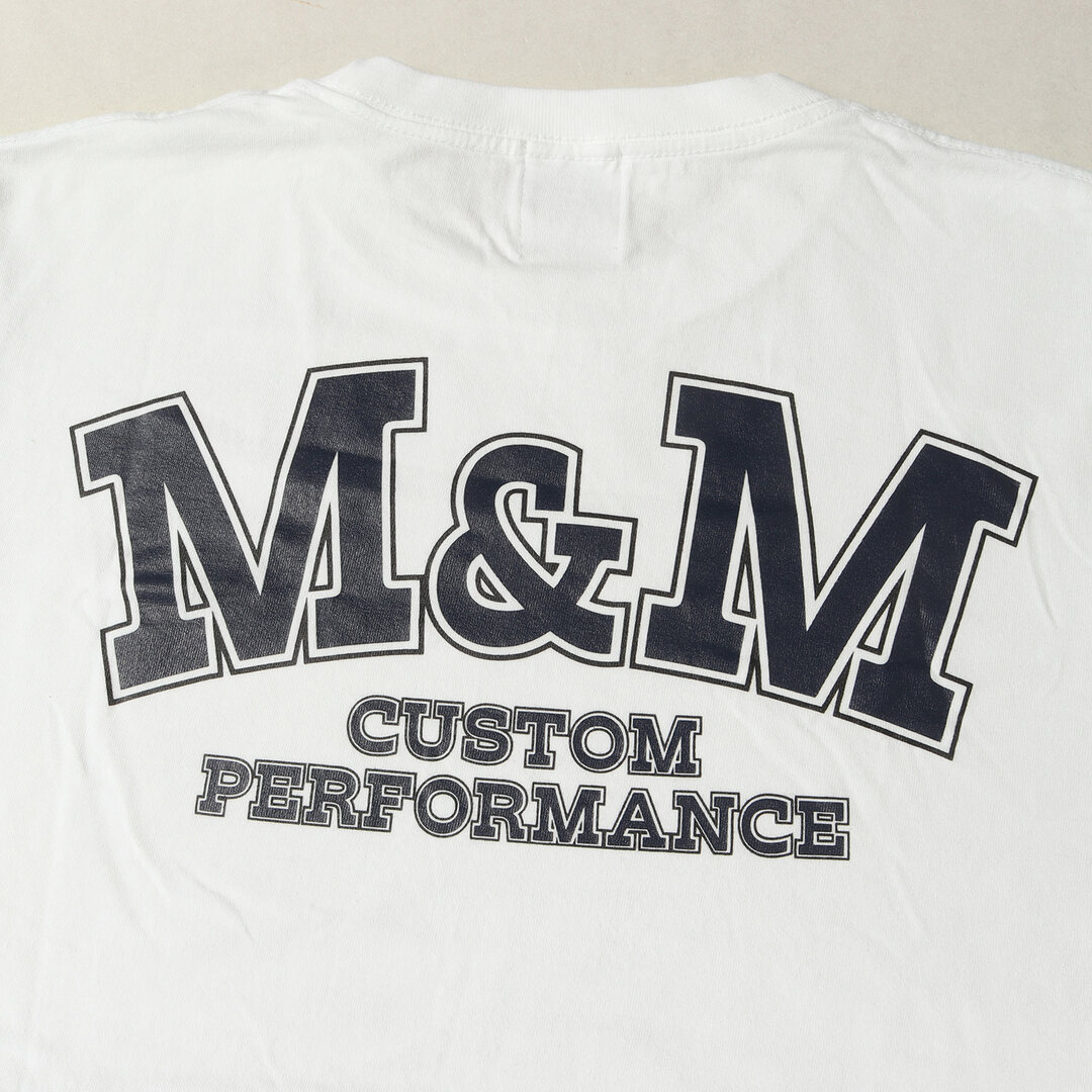 M&M(エムアンドエム)のM&M エムアンドエム Tシャツ サイズ:M 23SS ブランドロゴ ロングスリーブTシャツ PRINT L/S TEE ホワイト 白 トップス カットソー 長袖 クルーネック【メンズ】【中古】 メンズのトップス(Tシャツ/カットソー(七分/長袖))の商品写真