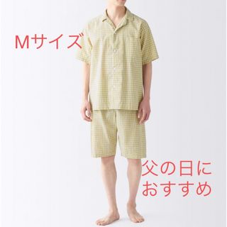 MUJI (無印良品) - 無印サッカー織半袖パジャマ　紳士M新品未使用