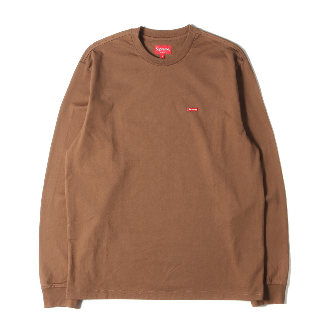 Supreme(シュプリーム)の美品 Supreme シュプリーム Tシャツ サイズ:S 2AW スモールボックスロゴ ロングスリーブTシャツ Small Box L/S Tee ブラウン トップス カットソー 長袖【メンズ】【中古】 メンズのトップス(Tシャツ/カットソー(七分/長袖))の商品写真