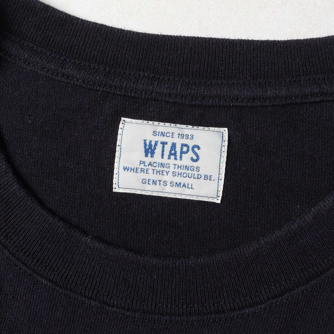 W)taps(ダブルタップス)のWTAPS ダブルタップス Tシャツ サイズ:S HARD COREロゴ ヘビーウェイト ロングスリーブTシャツ DESIGN L/S ネイビー 紺 トップス カットソー 長袖【メンズ】【中古】 メンズのトップス(Tシャツ/カットソー(七分/長袖))の商品写真