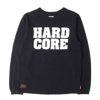 ダブルタップス(W)taps)のWTAPS ダブルタップス Tシャツ サイズ:S HARD COREロゴ ヘビーウェイト ロングスリーブTシャツ DESIGN L/S ネイビー 紺 トップス カットソー 長袖【メンズ】【中古】(Tシャツ/カットソー(七分/長袖))