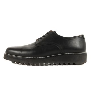 Tomo&Co トモアンドシーオー サイズ:26.0cm アシンメトリー シャークソール サービス ドレス シューズ ASYMMETRIC SERVICE SHOES / US FRENCH  ブラック 黒 US8 日本製 靴【メンズ】【中古】(ドレス/ビジネス)