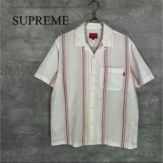 シュプリーム(Supreme)の『SUPREME』シュプリーム (S) ストライプ柄オープンカラーシャツ(シャツ)