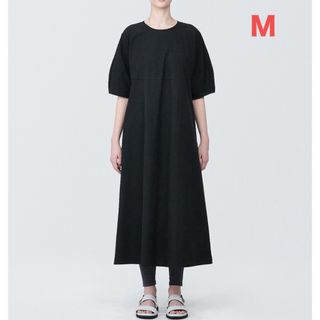 ムジルシリョウヒン(MUJI (無印良品))の無印良品   涼感ブロ－ド プルオーバーワンピース   M (ロングワンピース/マキシワンピース)