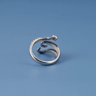 シルバー リング ヴィンテージ たこ タコ フリーサイズ メンズ 指輪 蛸(リング(指輪))