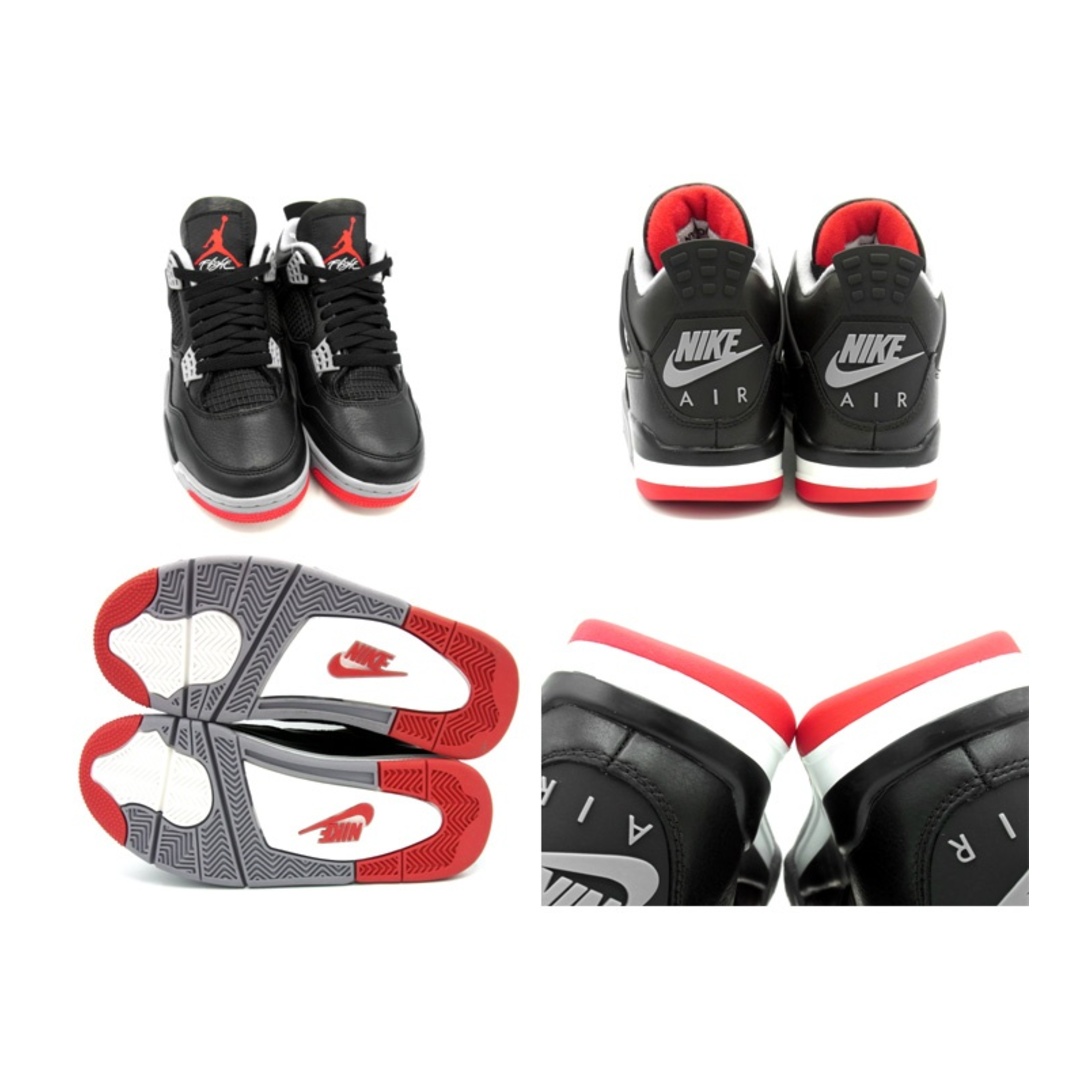 NIKE(ナイキ)のナイキ NIKE ■ 【 AIR JORDAN 4 RETRO Bred Reimagined FV5029 006 】 エア ジョーダン 4 レトロ ブレッド リイマジンド スニーカー　f22070 メンズの靴/シューズ(スニーカー)の商品写真