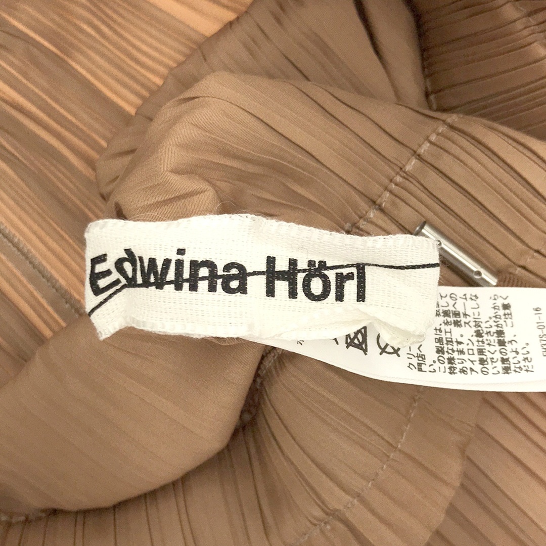 Edwina Hoerl(エドウィナホール)の20SS Edwina Horl エドウィナホール ポリエステルプリーツスカート EH37S-01-16 ブラウン系 XS レディースのスカート(ロングスカート)の商品写真