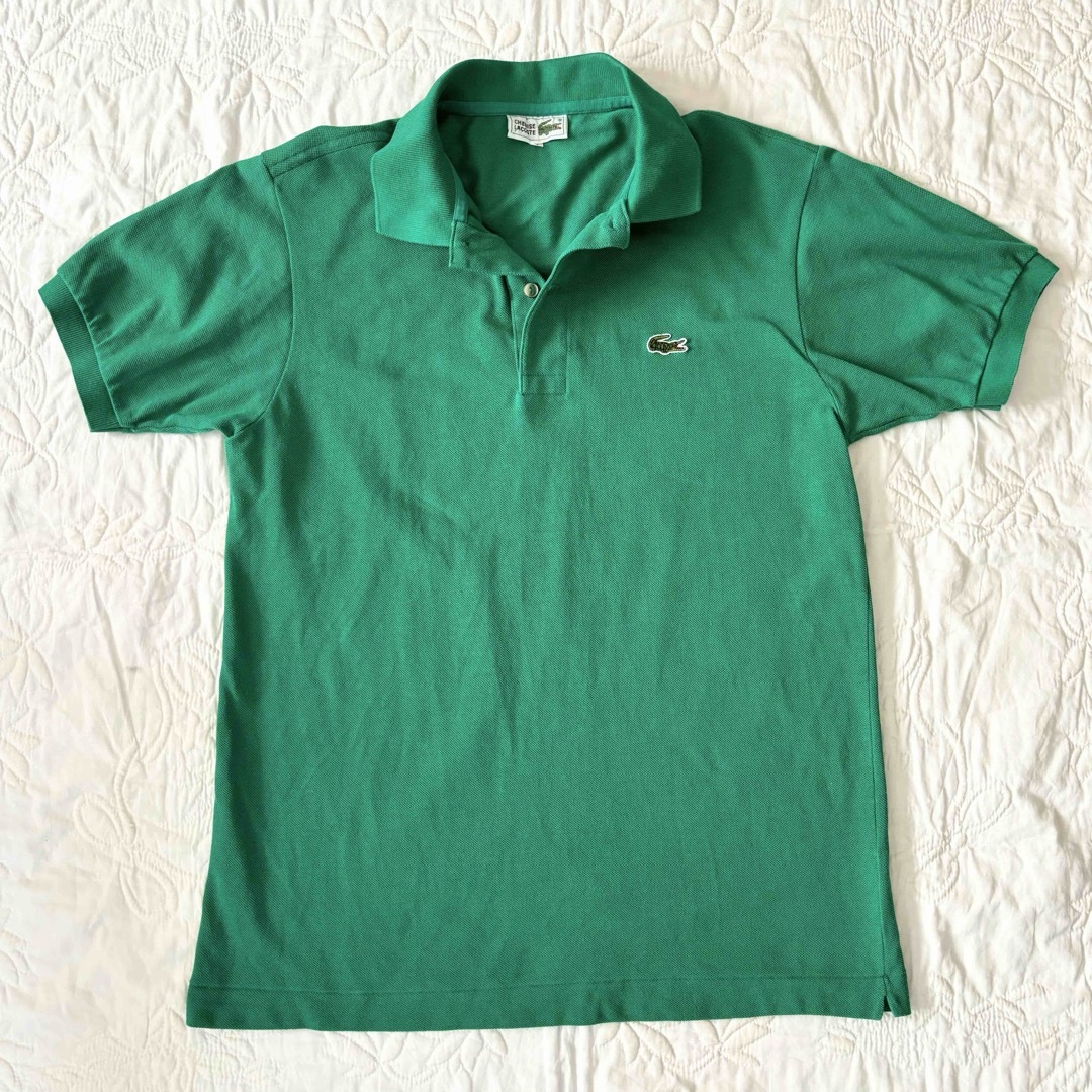 LACOSTE(ラコステ)のLACOSTE ラコステ　半袖ポロシャツ　メンズ　グリーン　緑　サイズ4(L)　 メンズのトップス(ポロシャツ)の商品写真