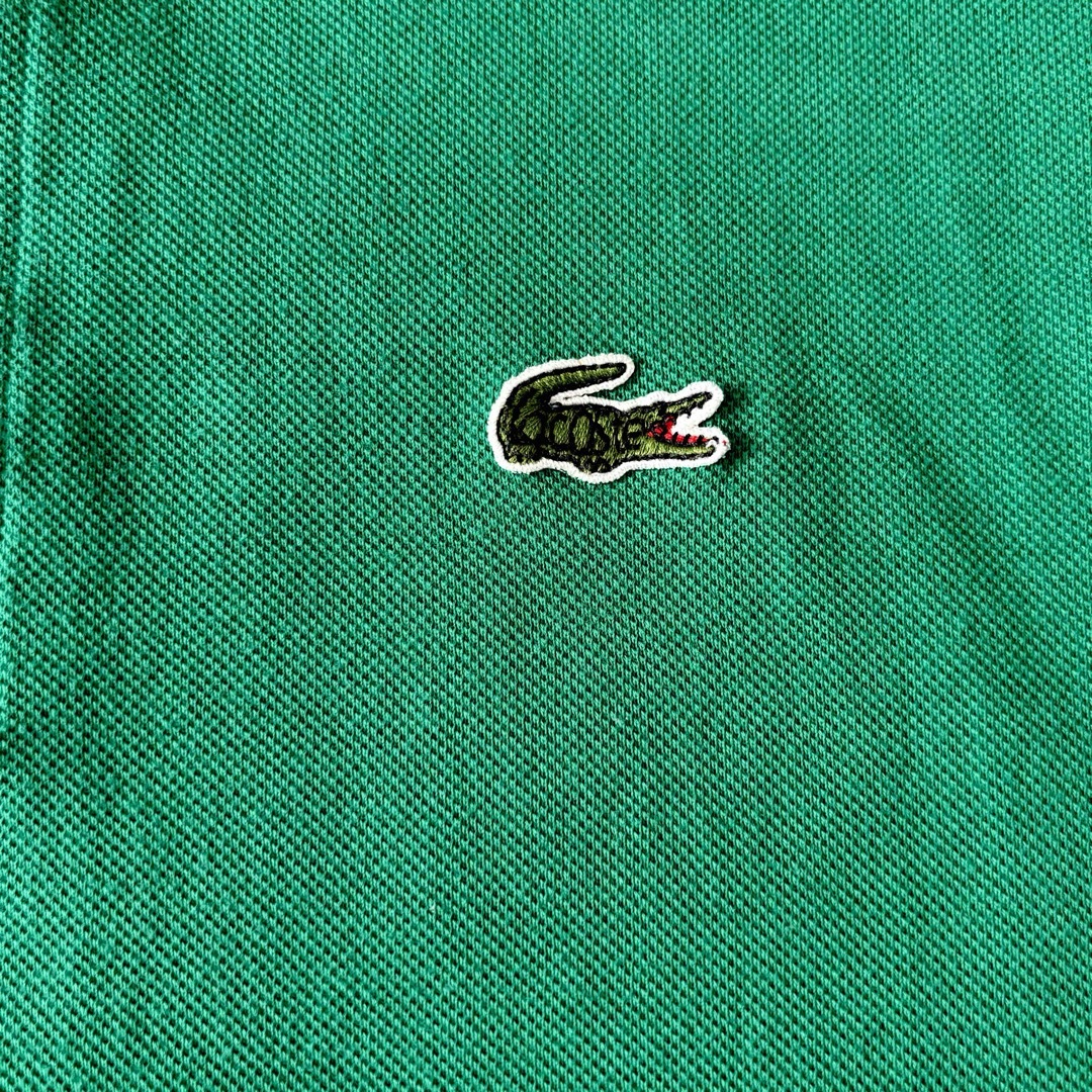 LACOSTE(ラコステ)のLACOSTE ラコステ　半袖ポロシャツ　メンズ　グリーン　緑　サイズ4(L)　 メンズのトップス(ポロシャツ)の商品写真