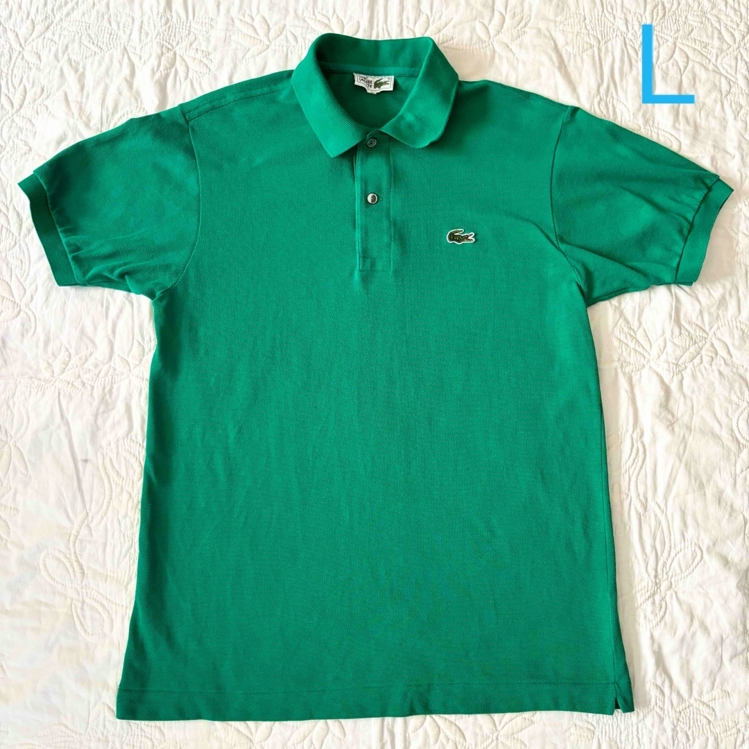 LACOSTE(ラコステ)のLACOSTE ラコステ　半袖ポロシャツ　メンズ　グリーン　緑　サイズ4(L)　 メンズのトップス(ポロシャツ)の商品写真