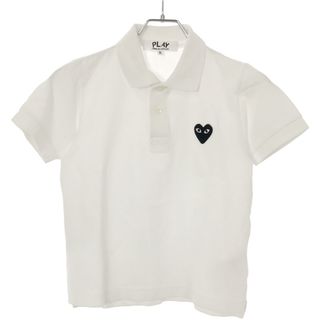 COMME des GARCONS - PLAY COMME des GARCONS プレイコムデギャルソン ロゴワッペンポロシャツ AZ-T065 ホワイト S