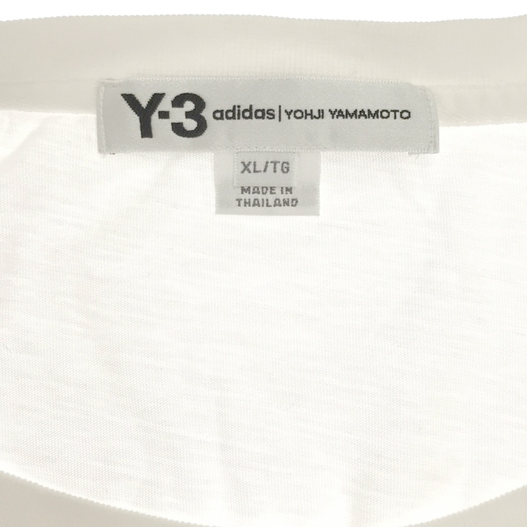 Y-3(ワイスリー)のY-3 ワイスリー CLASSIC L/S TEE ロゴプリントロングスリーブカットソー DP0569 ホワイト XL メンズのトップス(Tシャツ/カットソー(七分/長袖))の商品写真