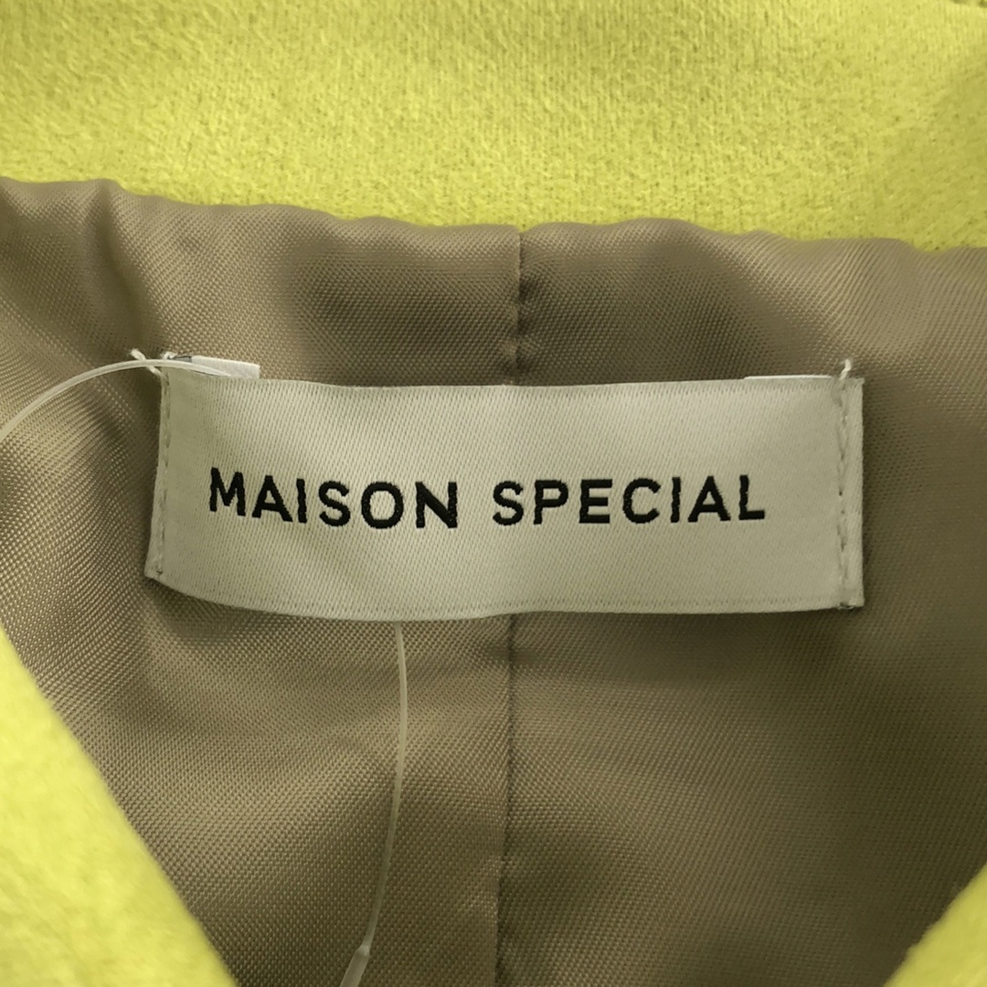 MAISON SPECIAL(メゾンスペシャル)のMAISON SPECIAL メゾンスペシャル 22AW ヴィーガンスウェードフリンジブルゾン 21222215602 イエロー F レディースのジャケット/アウター(その他)の商品写真