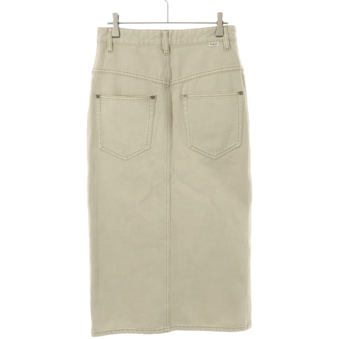 Isabel Marant(イザベルマラン)のISABEL MARANT ETOILE イザベルマラン エトワール 23AW Vandy skirt フロントボタンデニムスカート JU0073FA-A3H19E アイボリー系 レディースのスカート(ロングスカート)の商品写真