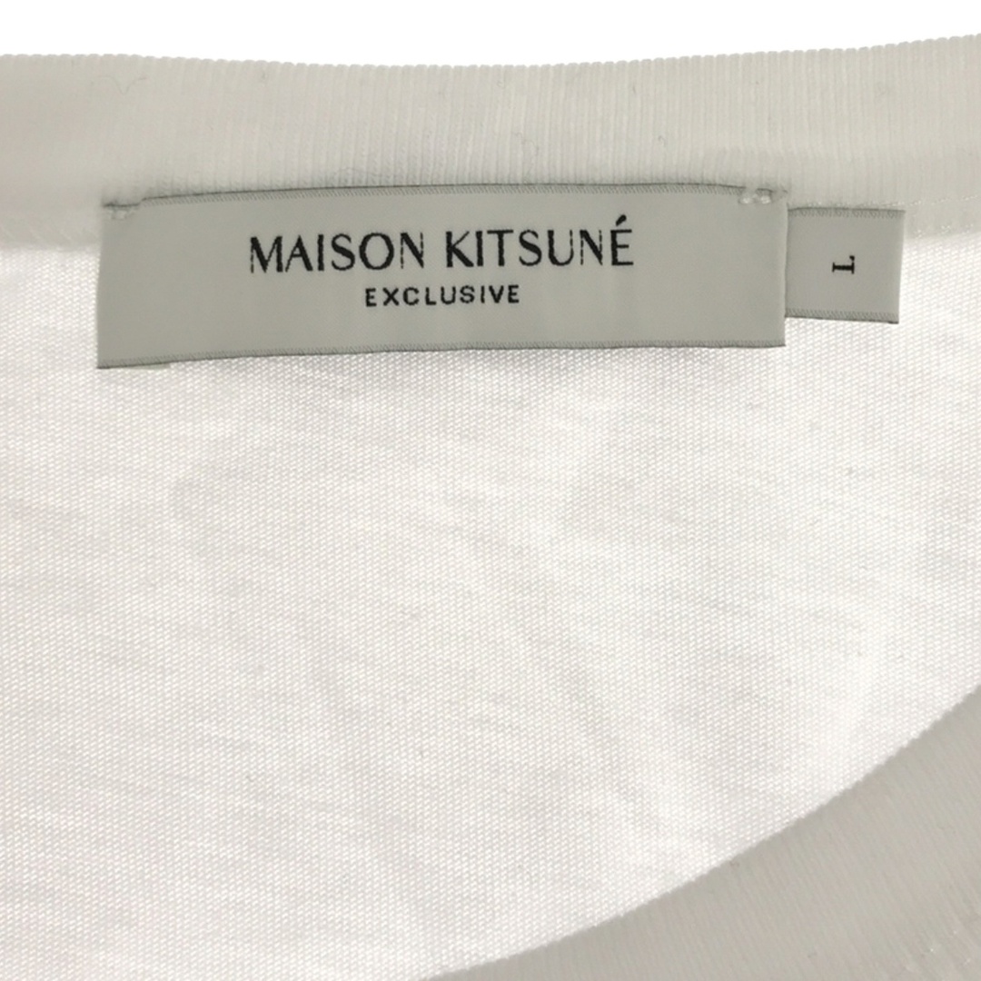 MAISON KITSUNE'(メゾンキツネ)のMAISON KITSUNE メゾンキツネ OLY PALAIS ROYAL COOKIE CLASSIC TE Tシャツ IM00102KJ0008 ホワイト L メンズのトップス(Tシャツ/カットソー(半袖/袖なし))の商品写真