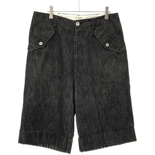 トリココムデギャルソン(tricot COMME des GARCONS)のtricot COMME des GARCONS トリココムデギャルソン 05SS デニムショートパンツ TO-P039 ブラック M(ショートパンツ)