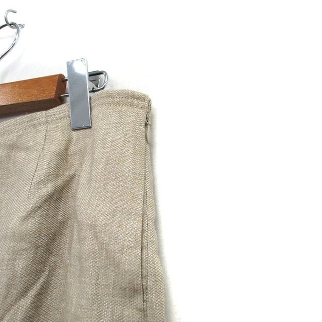 COMME CA DU MODE(コムサデモード)のコムサデモード タグ付き 台形 スカート ミニ リネン シンプル 1 ベージュ レディースのスカート(ミニスカート)の商品写真