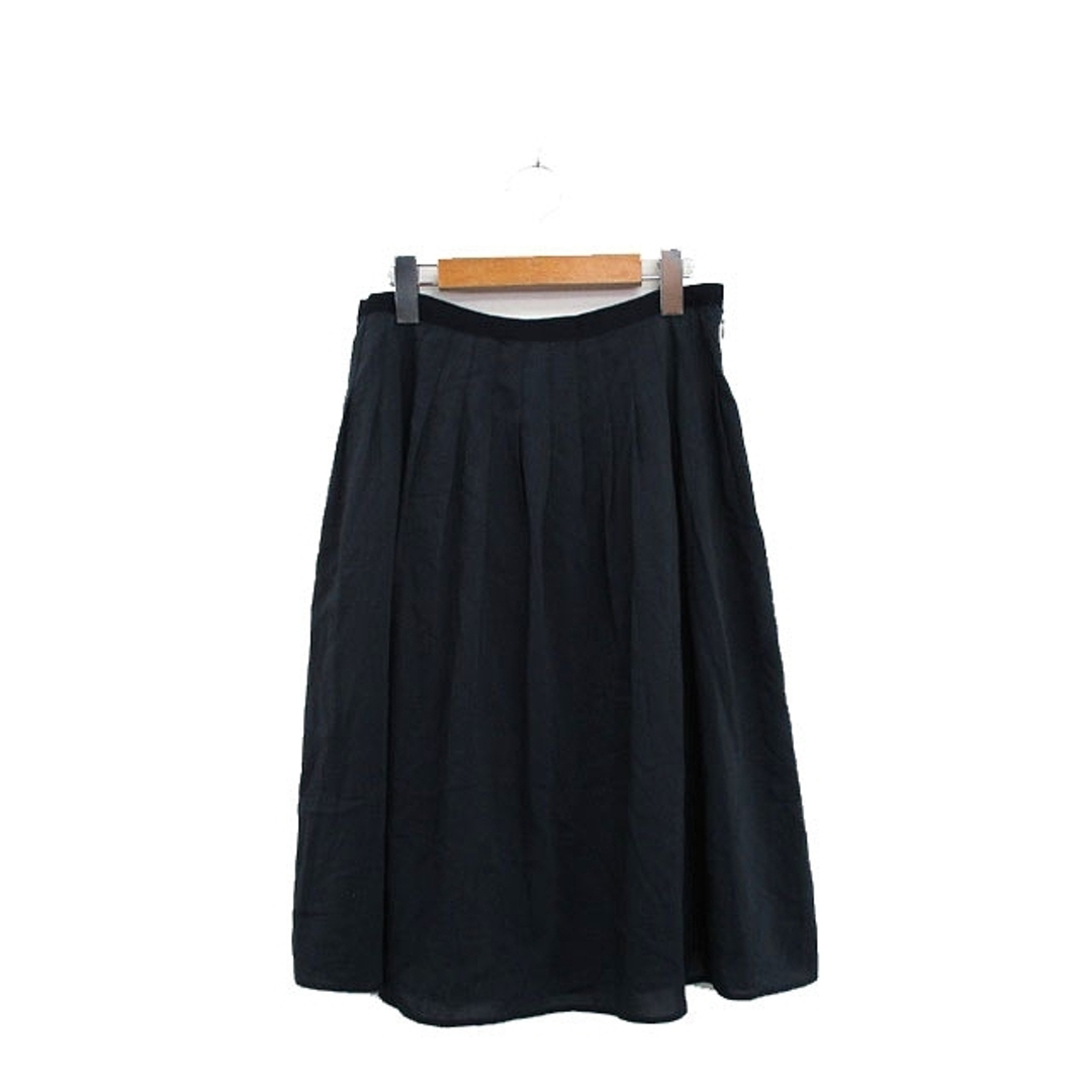 ROPE’(ロペ)のロペ ROPE ギャザースカート ロング シンプル ブラック 黒 /KT11 レディースのスカート(ロングスカート)の商品写真