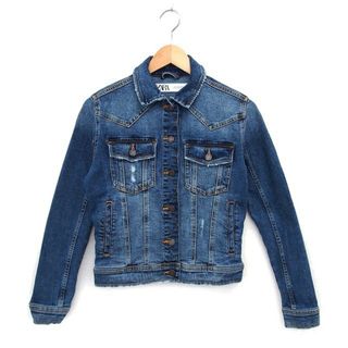 ザラ(ZARA)のザラ Gジャン ジージャン ジャケット アウター デニム ダメージ加工 綿 S (Gジャン/デニムジャケット)