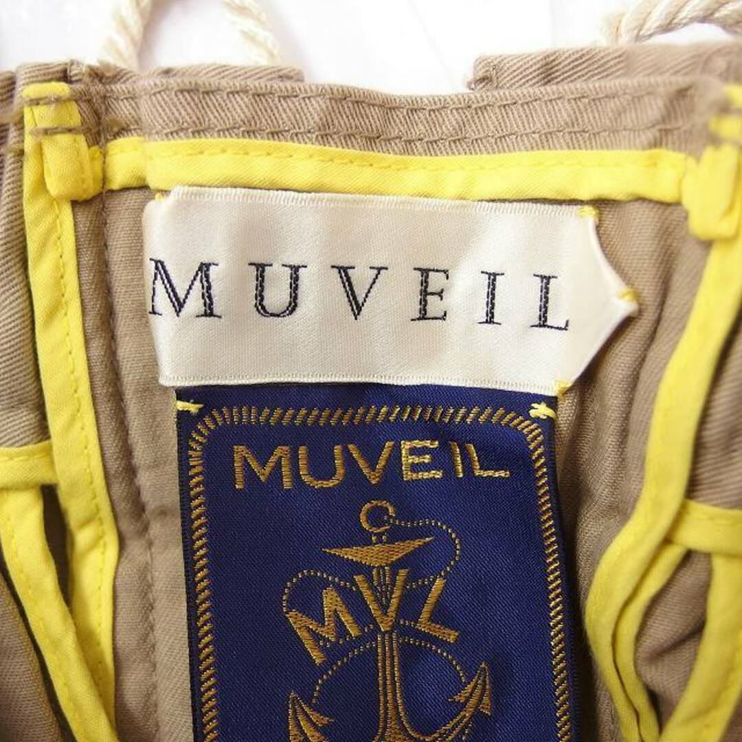 ミュベール muveil チノクロップドパンツ レースアップ 無地 コットン  レディースのパンツ(チノパン)の商品写真