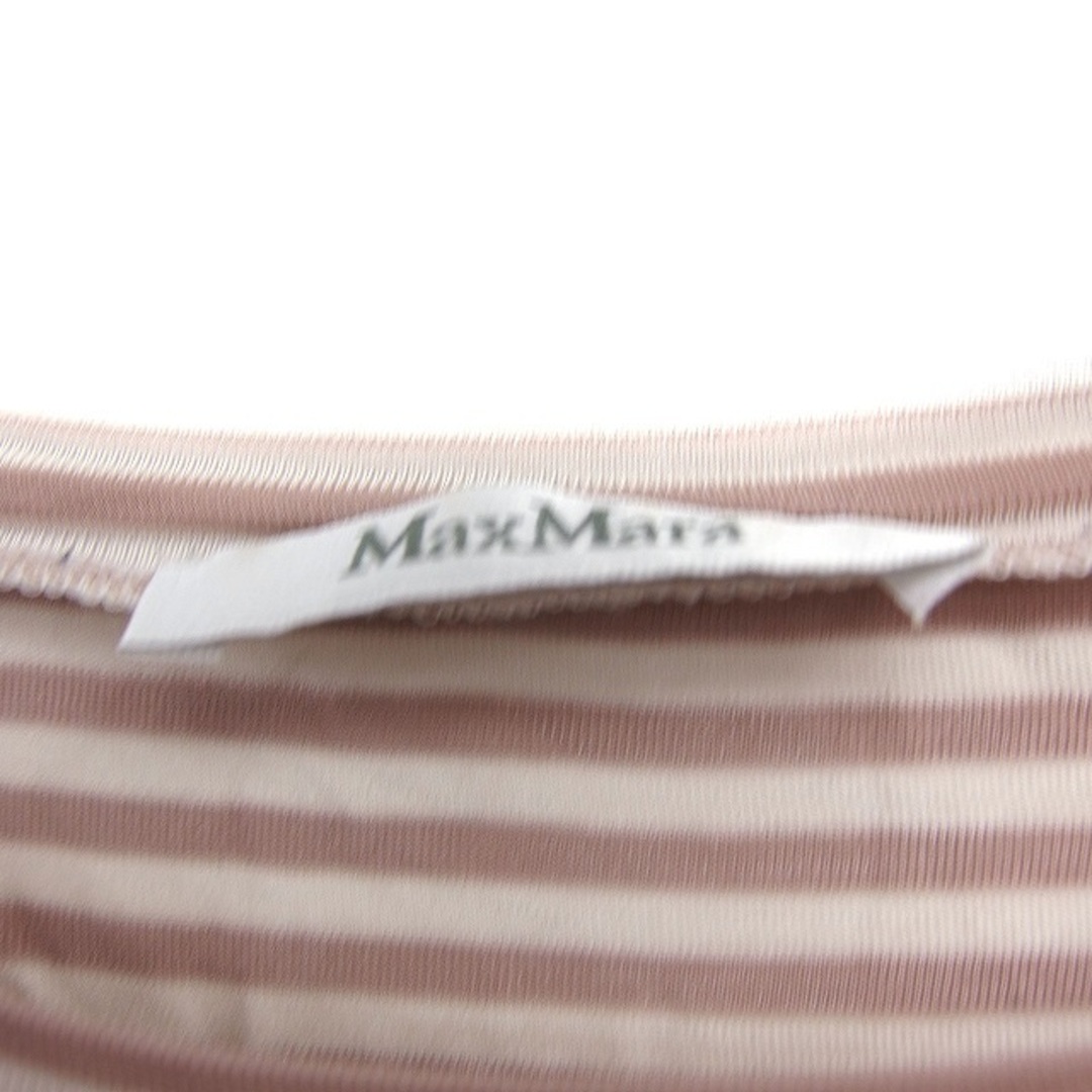 Max Mara(マックスマーラ)のマックスマーラ MAX MARA ボーダー カットソー Tシャツ 七分袖 丸首 レディースのトップス(その他)の商品写真