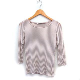 マックスマーラ(Max Mara)のマックスマーラ MAX MARA ボーダー カットソー Tシャツ 七分袖 丸首(その他)