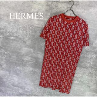 エルメス(Hermes)の『HERMES』エルメス (36) 総柄ロング丈Tシャツ(Tシャツ(半袖/袖なし))