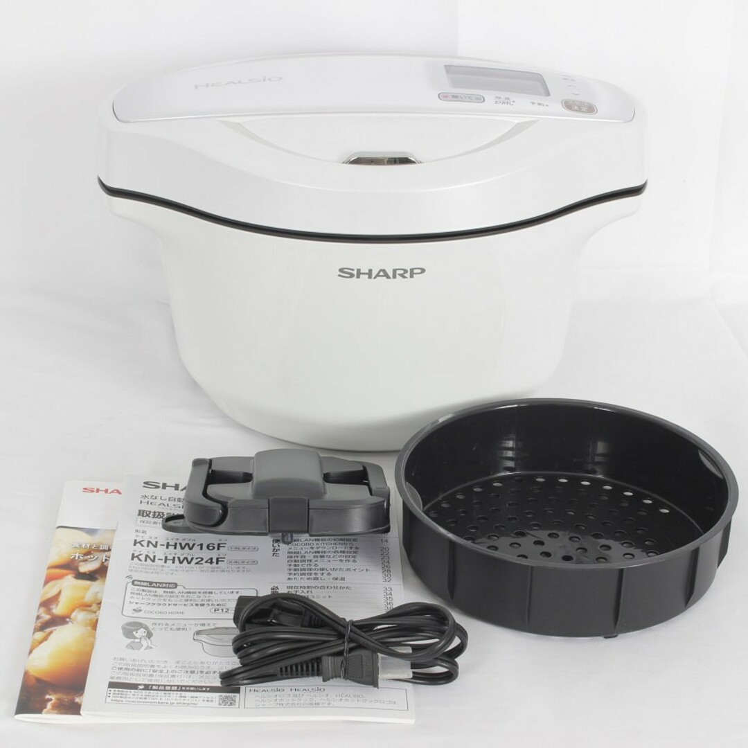 SHARP HEALSIO 赤 電気圧力鍋 付属品あり KN-HW16F-R(本体幅が SHARP HEALSIO 赤 電気圧力鍋 付属品あり KN-HW16F-R(本体幅が