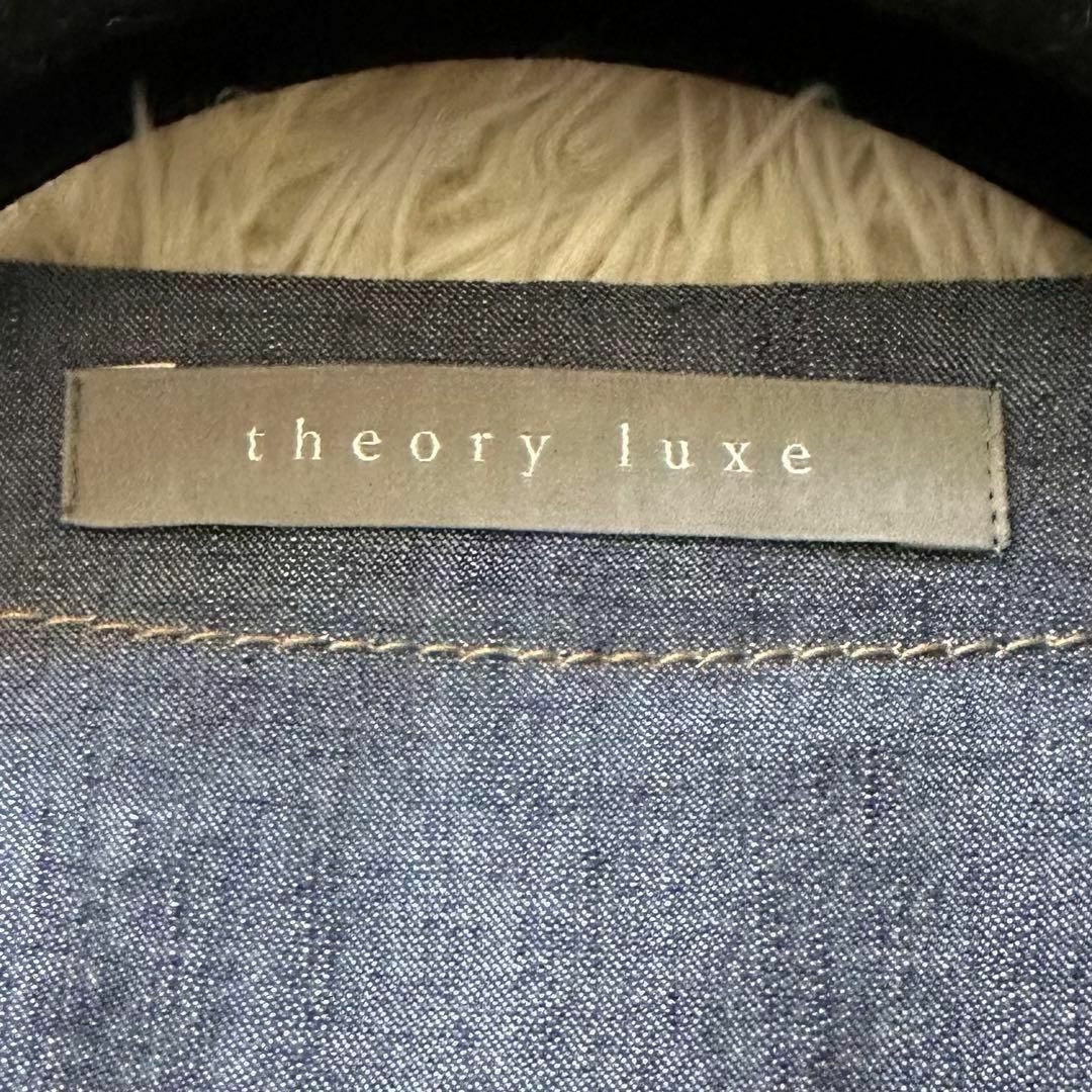 Theory luxe(セオリーリュクス)のセオリーリュクス　SOFT SLUB/DENNY リネン混　ガウン風コート　M レディースのジャケット/アウター(トレンチコート)の商品写真