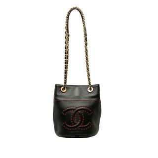 シャネル(CHANEL)のシャネル ココマーク ステッチ チェーンショルダーバッグ ラムスキン レディース CHANEL 【1-0136548】(ショルダーバッグ)